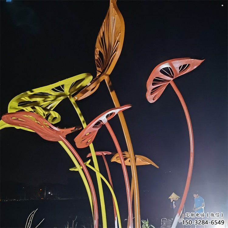 芭蕉葉雕塑精選，歐式風(fēng)格，不銹鋼芭蕉葉雕塑指用