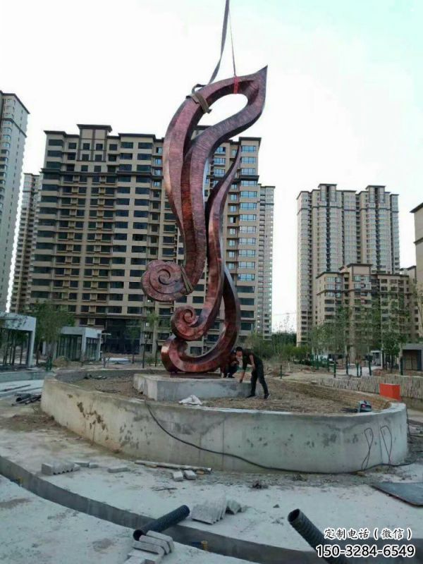 仿真樹葉雕塑定做，廣場雕塑，彩繪仿真樹葉雕塑提供