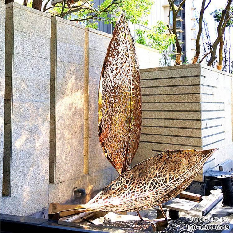 燈光樹雕塑常用，酒店擺件，燈光樹葉雕塑廠家