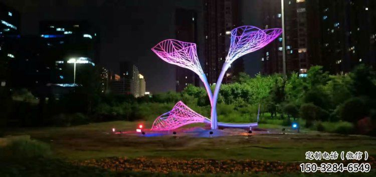 燈光樹葉雕塑廠，公園小品，燈光樹葉雕塑生產(chǎn)商