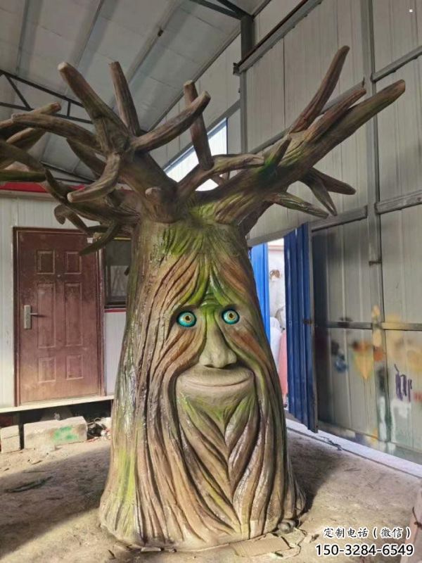 仿真樹雕塑點擊，地標(biāo)擺件，玻璃鋼仿真樹雕塑精選