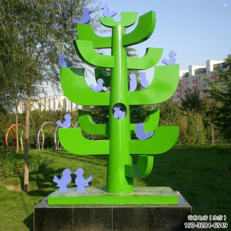 大型樹干雕塑定制，多彩藝術(shù)，不銹鋼樹干雕塑定價(jià)