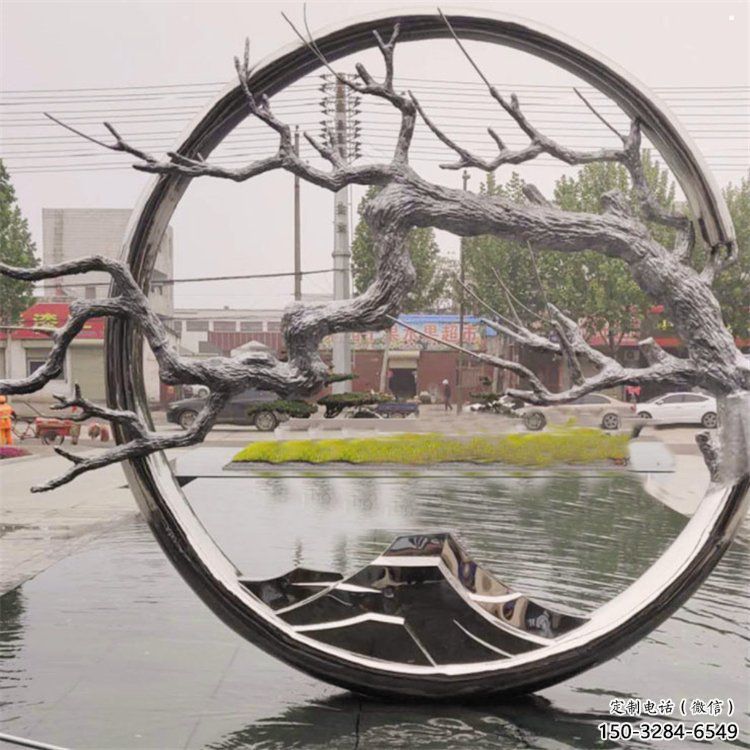 圓環(huán)樹雕塑供求，室外雕塑，不銹鋼圓環(huán)樹雕塑選定