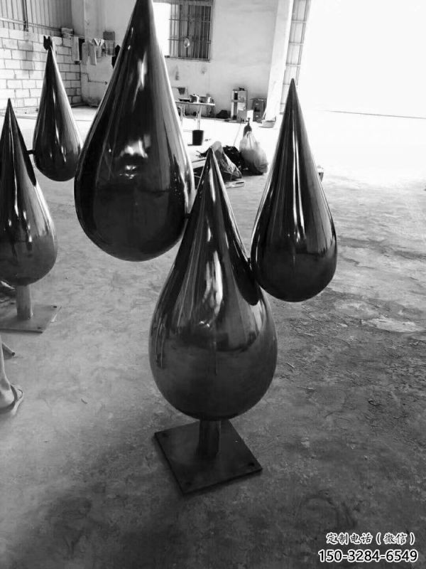 水滴雕塑承接，城市裝飾，大型不銹鋼水滴雕塑公司