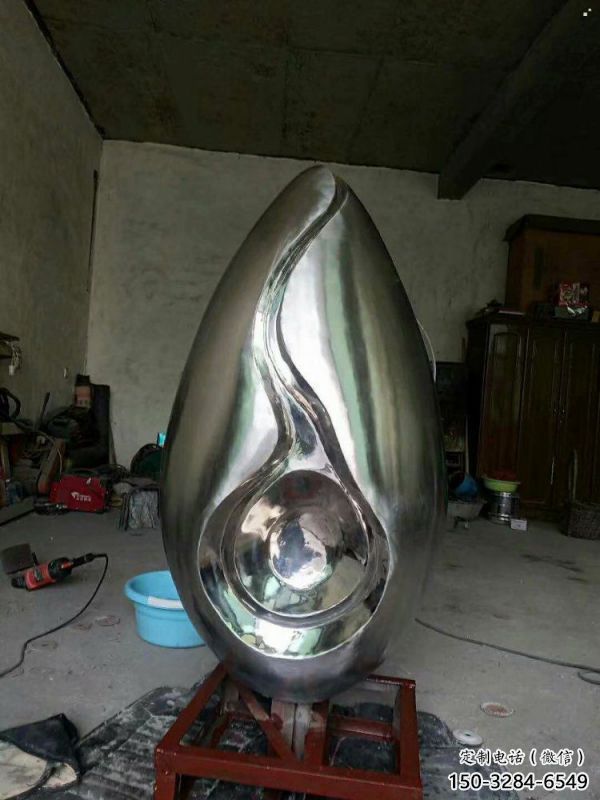 水滴雕塑承接，歐式風(fēng)格，廣場(chǎng)不銹鋼水滴雕塑精選