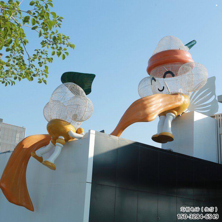 鏤空卡通雕塑承接，鍛造工藝，鐵藝卡通雕塑廠家訂做