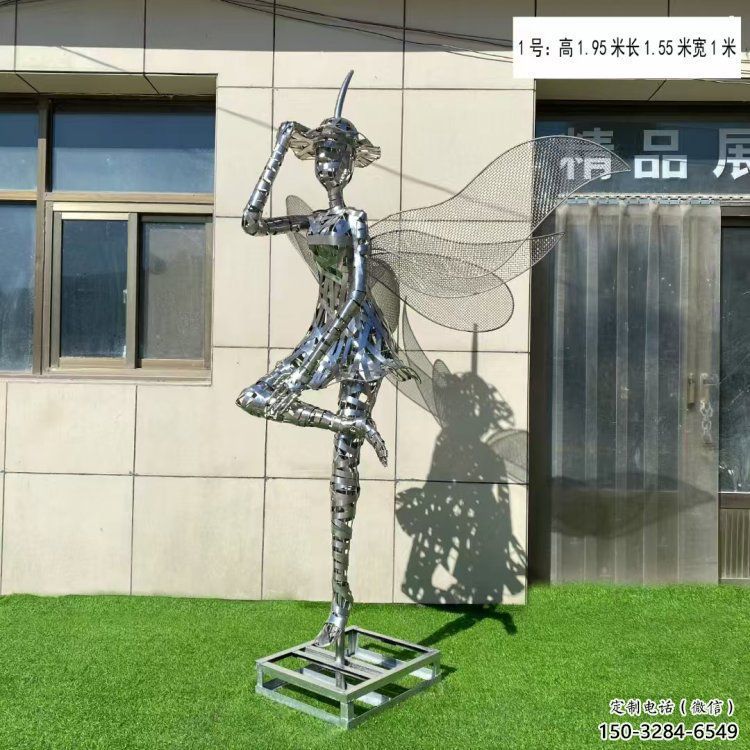 鏤空舞者雕塑生產(chǎn)，景區(qū)案例，鐵藝跳舞雕塑優(yōu)選