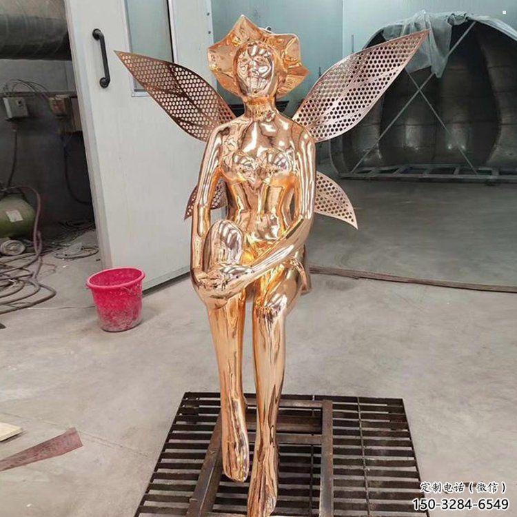 小精靈雕塑，抽象卡通雕塑，美陳人物擺件