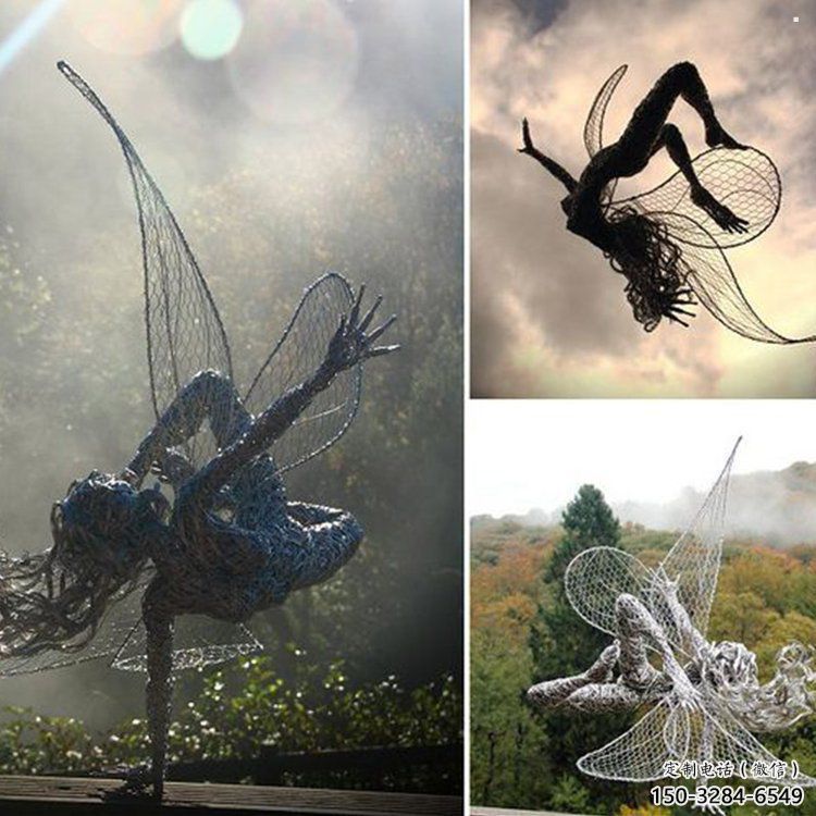 小精靈雕塑，抽象卡通雕塑，美陳人物擺件