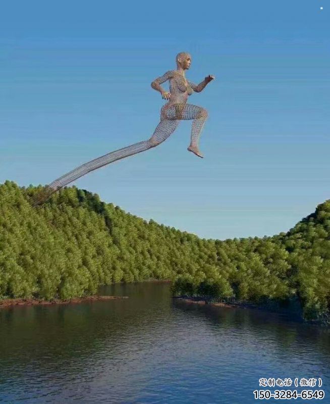 鏤空人物雕塑定價，街頭雕塑，烤漆鐵藝人物雕塑廠家