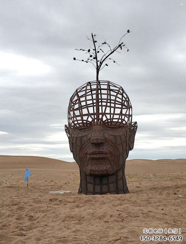 人頭像雕塑標(biāo)準(zhǔn)，彩鋼制作，鏤空鐵藝人頭像雕塑優(yōu)價(jià)