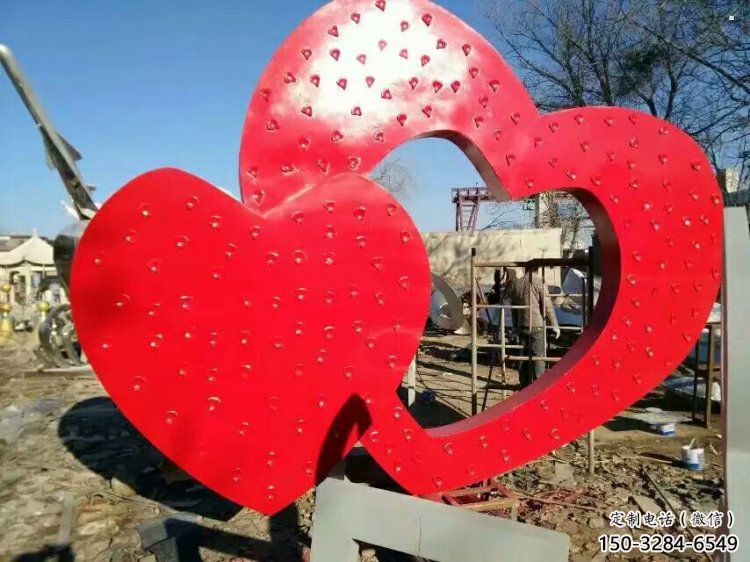 住宅小區(qū)雙心雕塑