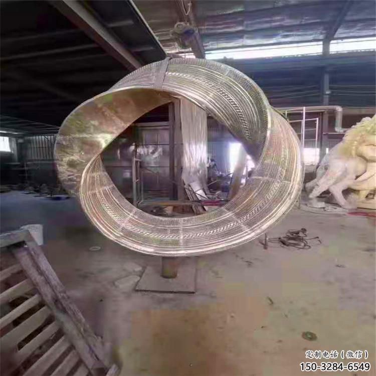 雙環(huán)雕塑供需，標識雕塑，不銹鋼雙環(huán)雕塑制造商