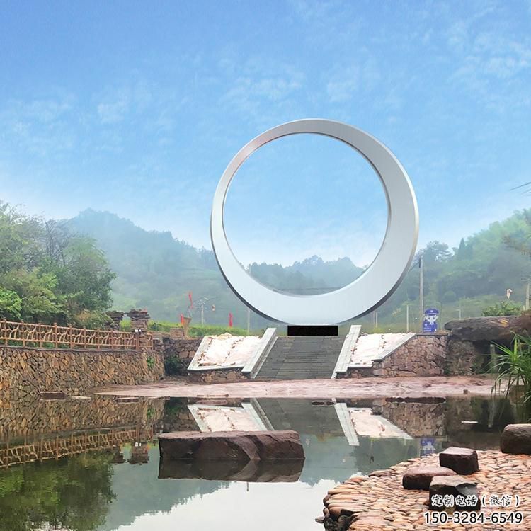 圓環(huán)雕塑精選，街頭藝術(shù)，公園不銹鋼圓環(huán)雕塑承接