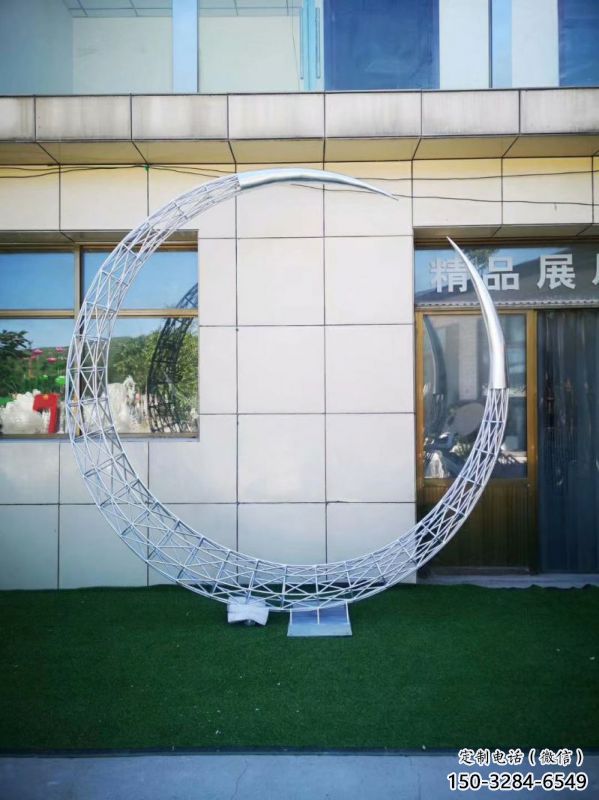鍛鋼圓環(huán)雕塑精選，露天雕塑，鏤空?qǐng)A環(huán)雕塑展品