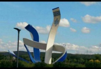 現(xiàn)代絲帶雕塑承接，歐式風(fēng)格，不銹鋼絲帶雕塑精選