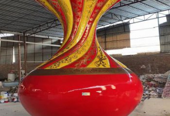 大型花瓶雕塑常用，戶外擺放，玻璃鋼花瓶雕塑專供