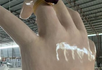 手指雕塑制作，市標(biāo)雕塑，玻璃鋼手指雕塑廠家常用