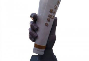 大型手卷雕塑公司，花園小品，玻璃鋼手卷雕塑提供