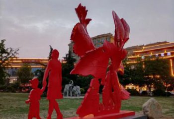 景觀楓葉雕塑廠家，烤漆工藝，烤漆楓葉雕塑承接