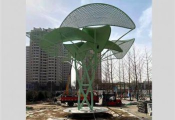 鏤空樹雕塑提供，美陳雕塑，烤漆鏤空樹雕塑承接