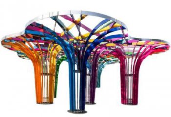 燈光樹(shù)雕塑，標(biāo)識(shí)雕塑，燈光蘑菇樹(shù)雕塑制造廠家