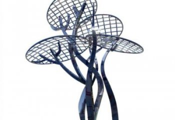 蘑菇樹雕塑廠家，標識雕塑，鏤空蘑菇樹雕塑供給