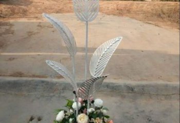 芭蕉葉雕塑供求，美陳雕塑，不銹鋼芭蕉葉雕塑制造