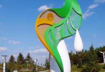 仿真樹(shù)葉雕塑供應(yīng)，植物雕塑，彩繪仿真樹(shù)葉雕塑制造