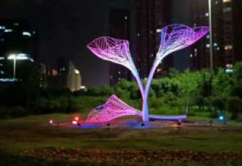 燈光樹葉雕塑廠，公園小品，燈光樹葉雕塑生產(chǎn)商