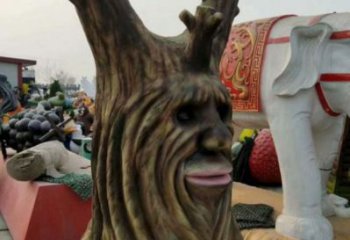 仿真樹雕塑優(yōu)選，小區(qū)擺件，玻璃鋼仿真樹雕塑生產(chǎn)商