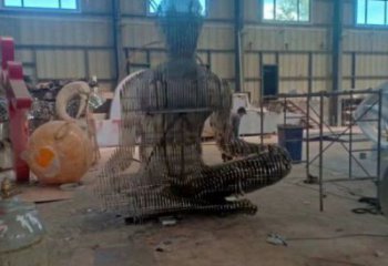 鏤空人物雕塑精選，露天雕塑，歐式鐵藝人物雕塑訂做