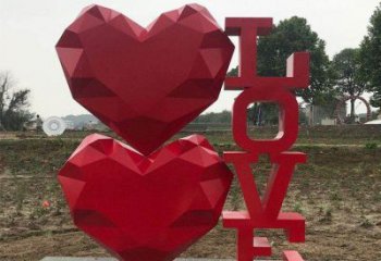 藝術(shù)love雕塑承接，景區(qū)案例，公園不銹鋼love雕塑定制