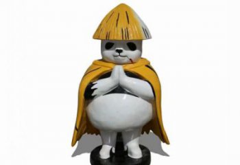 廣場(chǎng)熊貓雕塑訂做，城市雕塑，景觀彩繪熊貓雕塑廠家