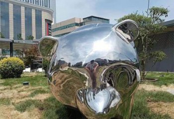 現(xiàn)代熊貓雕塑承接，歐式風(fēng)格，廣場不銹鋼熊貓雕塑精選