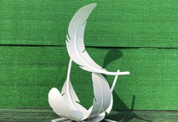 雕塑羽毛景觀制造，街景小品，景觀烤漆羽毛雕塑優(yōu)價