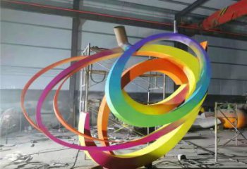 雙環(huán)雕塑供給，校園雕塑，不銹鋼雙環(huán)雕塑工藝供求