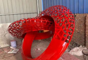 雙環(huán)雕塑預(yù)定，城區(qū)小品，不銹鋼雙環(huán)雕塑制造商