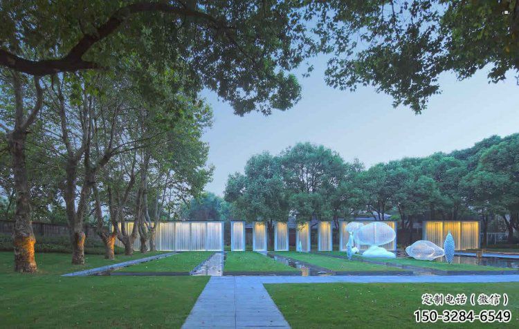 云朵景觀雕塑廠家，鏤空工藝制作，鏤空云朵雕塑廠