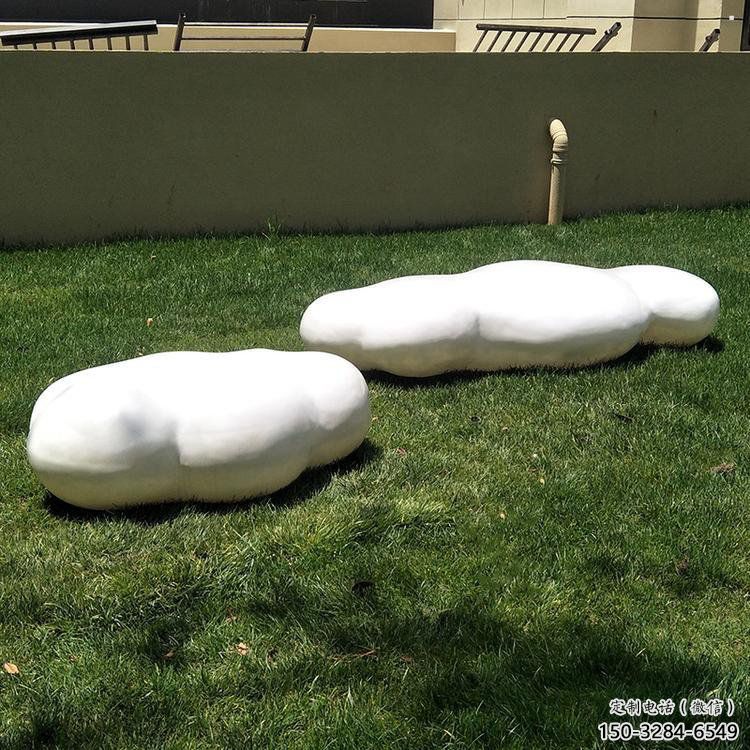 大型云朵雕塑，鍍銅景觀雕塑，鏡面工藝