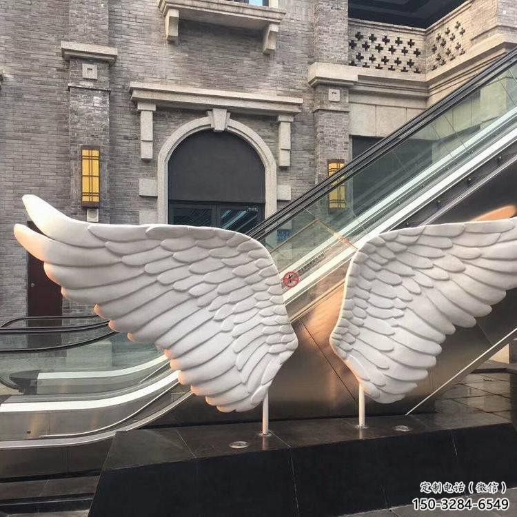 鳥翅雕塑標(biāo)志供需，透雕系列，不銹鋼鳥翅雕塑制造商