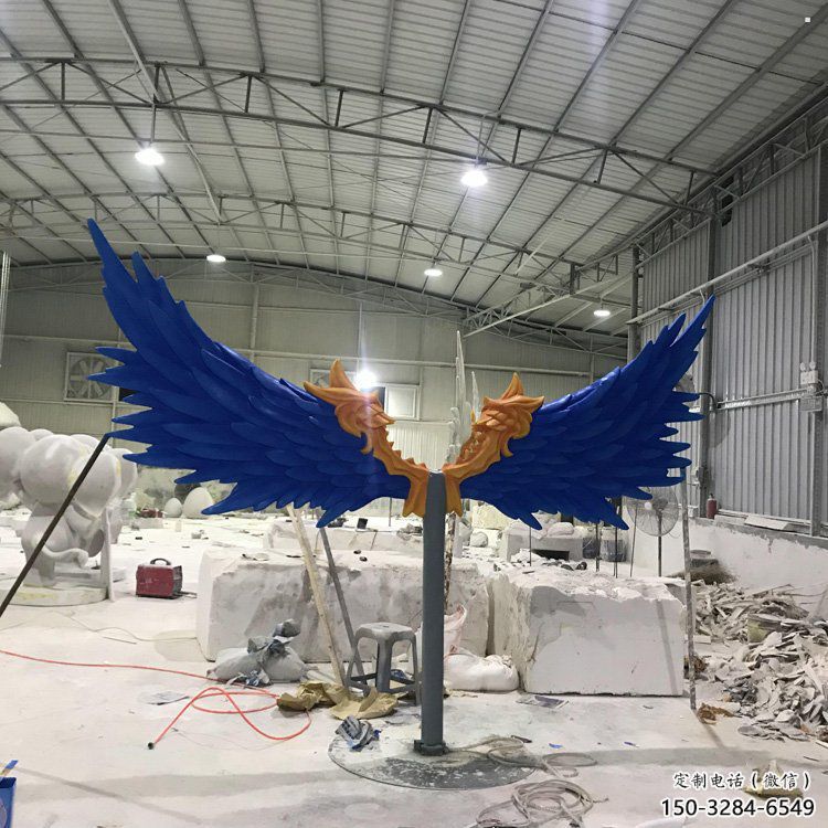 地產(chǎn)羽翼雕塑定做，城區(qū)小品，不銹鋼羽翼雕塑定價(jià)