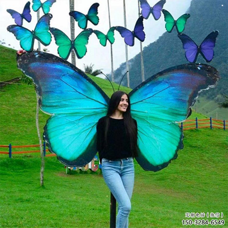 羽翼雕塑精品，白鋼構件，別墅不銹鋼羽翼雕塑供求