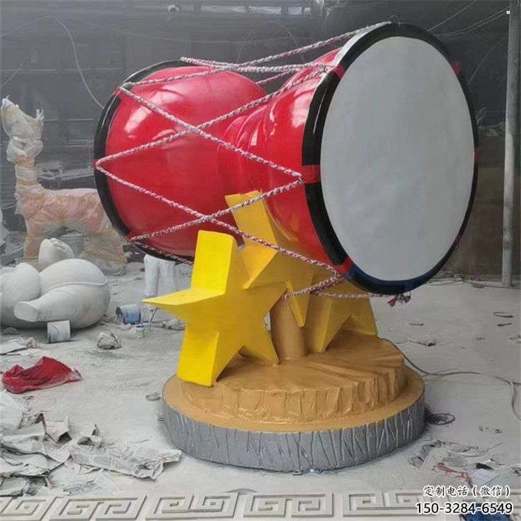 制造手拍鼓雕塑供需，鋼管組合，不銹鋼手拍鼓雕塑工程制作