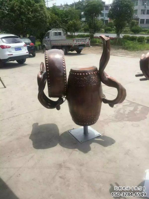 銅鼓雕塑觀賞型，廣場(chǎng)系列，民俗銅鼓雕塑優(yōu)選