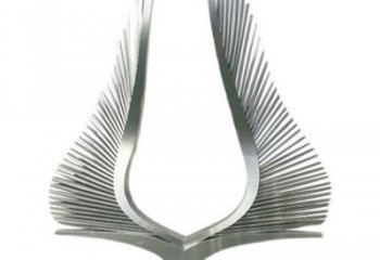 翅膀雕塑，鏤空景觀雕塑，西方擺件