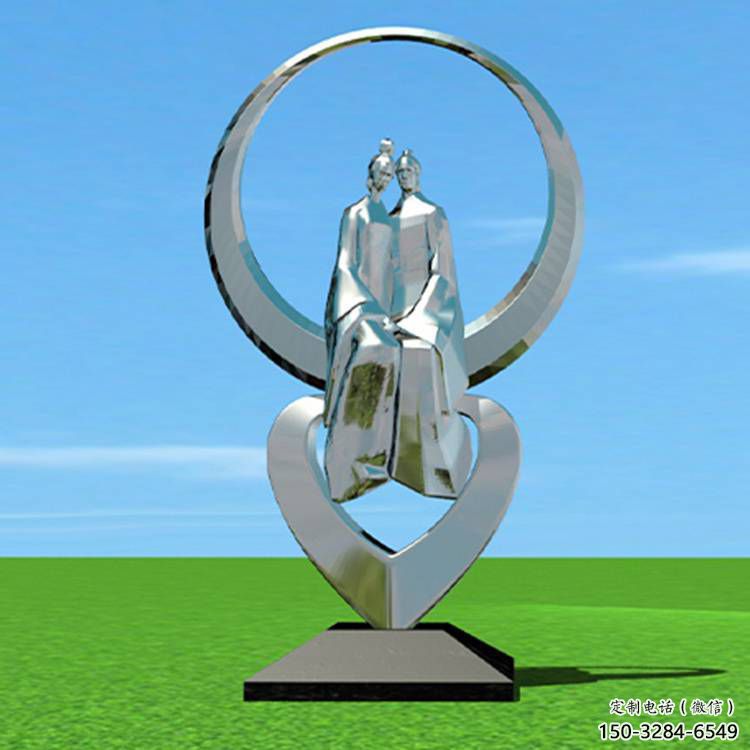 梅州創(chuàng)意牛郎織女雕塑