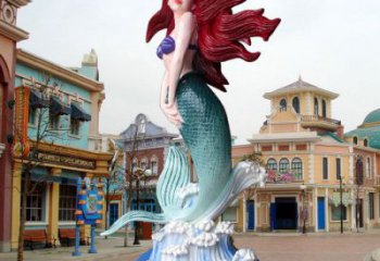 臺(tái)江水景美人魚(yú)雕塑