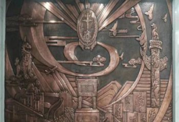 廣場(chǎng)浮雕定價(jià)，村標(biāo)概念，鍛銅浮雕廠家選用