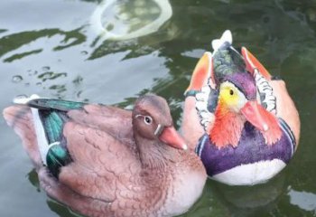 隴南園林鴛鴦雕塑